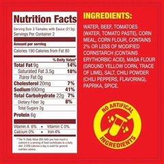 (4 pack) HORMEL Beef Tamales in Chili Sauce, Shelf-Stable, 15 oz Steel Can