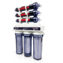 LiquaGen Maestro 7 Stage 150 GPD RO/DI Water Filter System DI Reverse Osmosis