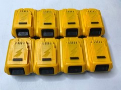 Lot of 8 FOR DEWALT 20V 12.0 AH Lithium-Ion Batteries W/ Quad Charger