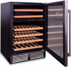 ​​​​​​​Maxximum 46-Bottle Stainless Steel Dual Zone Wine Cooler