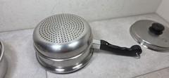 Saladmaster 2qt 3 Pc Double Boiler Tri-Clad 18-8 Stainless Steel Saucepan W/ Lid