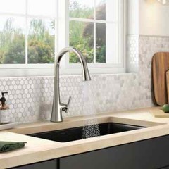 KOHLER Conti Pull Down Sprayer Kitchen Faucet in Vibrant Polished Nickel