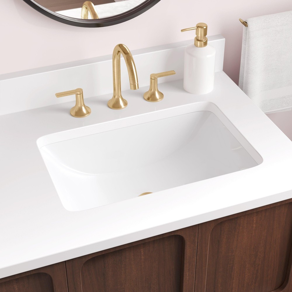 Signature Hardware 498227 Rainsville 18″ Vitreous China Undermount Bathroom Sink