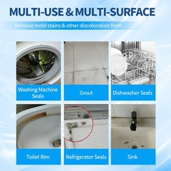 2PCS Mold Stain Remover Power Gel Cleaner for Front Loader Washing Machine Seal