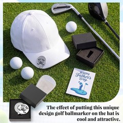 Wavyknot Best Dad by Par Gift Golf Ball Markers, Marker Hat as shown