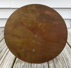 Vintage Antique Metal Sundial “I Count None But The Sunny Hours” 9″ Diameter