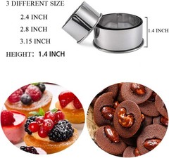 Stainless Steel 3-Piece Cookie Cutter Set – Durable & Dishwasher Safe