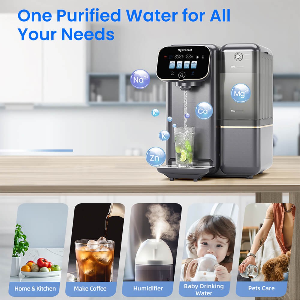 Hydrofast Water Filters & Countertop Reverse Osmosis System 6-Stage Filtration
