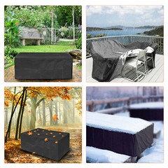 Upgrade Waterproof Garden Patio Furniture Cover Rectangular Table Dust Protector