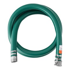 Suction Hose 2 in x 20 ft Green High Quality Hose Complete Fittings