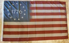 BETSY ROSS VINTAGE Flag 3×5 Feet 100% American Flag Brass Grommet SPIRIT OF 1776