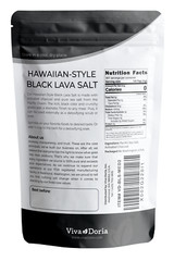 Viva Doria Hawaiian Black Lava Sea Salt, Medium Grain, 2 lb