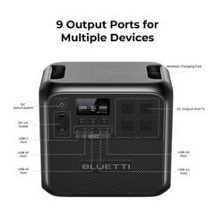 BLUETTI AC180 1800W 1152Wh Portable Power Station Solar Generator for Off-grid
