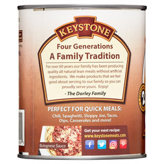 Keystone All natural Ground Beef 28 oz Can, Free Shipping