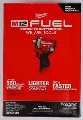 NEW IN BOX Milwaukee 2563-20 M12 FUEL 1/2″ Stubby Impact Wrench w/ Friction Ring