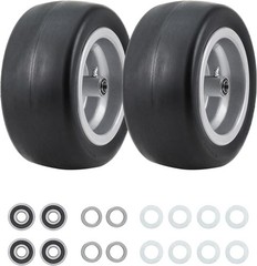 Multiple Sizes 2 Pack Lawn Mower Tire and Wheel Flat Free or Pneumatic Tire