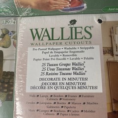 VNTG Wallies Lot of 4 Sets FRUITS Wallpaper Cutouts for Any Room Crafts New