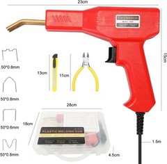 Plastic Welder Kit for Bumper Repair, 200 Staples, Hot Stapler Welding Gun.