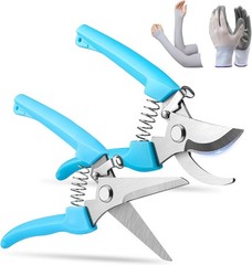 Garden Pruning Shears 2 Pack Gardening Shears Garden Scissors Stainless Steel
