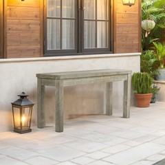 1 PCS 40inch Outdoor Wooden Porch Bench Garden Furniture for Backyard Seat