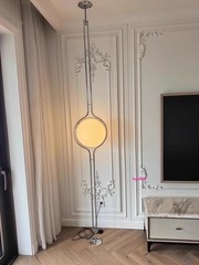 Floor-to-Ceiling Lamp 280cm Adjustable Height Contemporary Stand Acrylic Balls