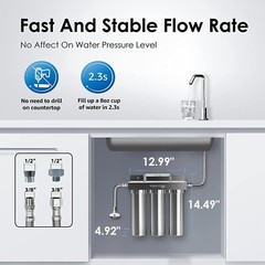 Waterdrop Refurbished TST-UF 0.01μm Ultra-Filtration Under Sink Water Filter