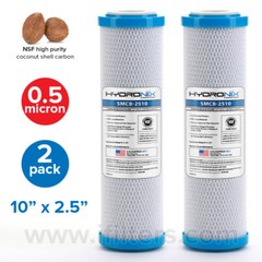 2 PK Carbon Block Drinking Water Filter Replacement for Lead Asbestos CTO Cysts