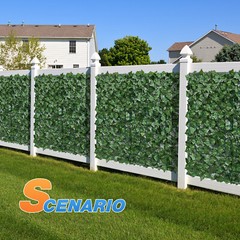 39/58in Artificial Faux Ivy Leaf Privacy Fence Screen Roll Home Yard Decor Hedge