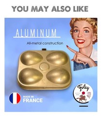 Vintage Egg Carrier Holder Aluminum Metal Storage Box Camping France Lightweight