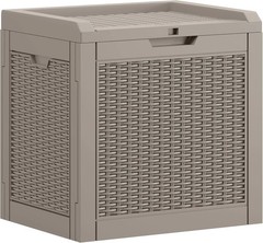 YITAHOME 35 Gallon Outdoor Deck Box, Lockable Waterproof Storage Box, Resin Stor