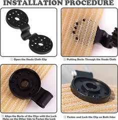 Sun Shade Net Clip Garden Tools Greenhouse Cloth Fix Clamp Plastic Hook
