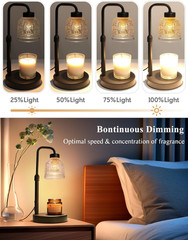 Candle Warmer Lamp with Timer Dimmable, Adjustable Lamp Candle Warmer, Birthday