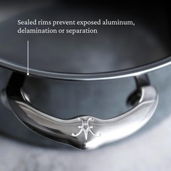 Hestan NanoBond Titanium Stainless Steel Sauté Pan With Lid 3 1/2-Qt