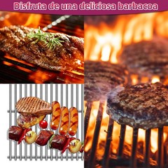 Full Size Stainless Steel Cooking Grates Replacement 19.75″ x 20.25″ – 3-in-1 Pa