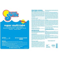 In The Swim 3 inch 5-in-1 Super Multi-Tabs – Swimming Pool Sanitizer