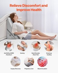 VEVOR Orthopedic Bed Wedge Pillow Adjustable Washable for Back Leg Neck Sleeping
