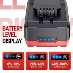 2 Pack 20V 5Ah Replacement Battery Lithium for Bauer Power Tool 1704C-B 2506C-B