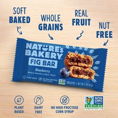 Nature’s Bakery Fig Bars Variety Pack, Blueberry + Raspberry 2 oz – 32 Count