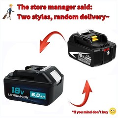 2 PACK 6.0Ah 18V Battery For Makita BL1860B BL1850B BL1840B BL1815B Lithium-Ion