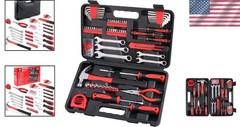 175-Piece Alloy Steel Home Auto Tool Kit in Portable Storage Case