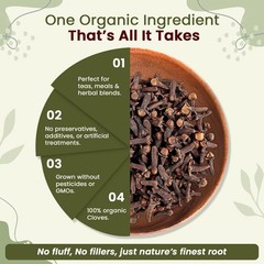 Organic Way Hand Selected Cloves Whole – Organic, Kosher & USDA Certified