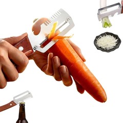 NEW 2 in 1 Multi-Functional Vegetable Peeler for Kitchen Stainless Steel Peeler
