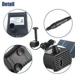 Solar Power Fountain Submersible Floating Water Pump Bird Bath Pond Garden Pool