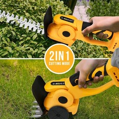 2-in-1 Cordless Hedge Shrubbery Trimmer Grass Shear For DeWALT 20V MAX Battery