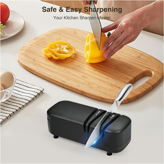 Professional Knife Sharpener Tool, Electric Knife Sharpener for Home, 2-Stages S