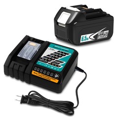 NEW 6.5Ah Battery and Charger For Makita 18V LXT Lithium BL1830 BL1850 BL1860