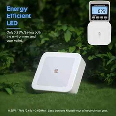 6Pcs Plug-in LED Night Lights Lamp Dusk to Dawn Sensor Hallway Kitchen Bathroom