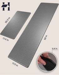 Anti-Fatigue Kitchen Mat Set 2-Piece Memory Foam Cushioned Mats for Standing