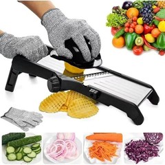 Vegetable Food Slicer Mandoline 7-in-1 Adjustable Stainless Potato Tomato Onion