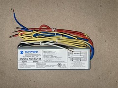 SUNPARK ELECTRONIC BALLAST 120V 60Hz FOR FLUORESCENT LAMPS-MODEL# SL15T (NEW)